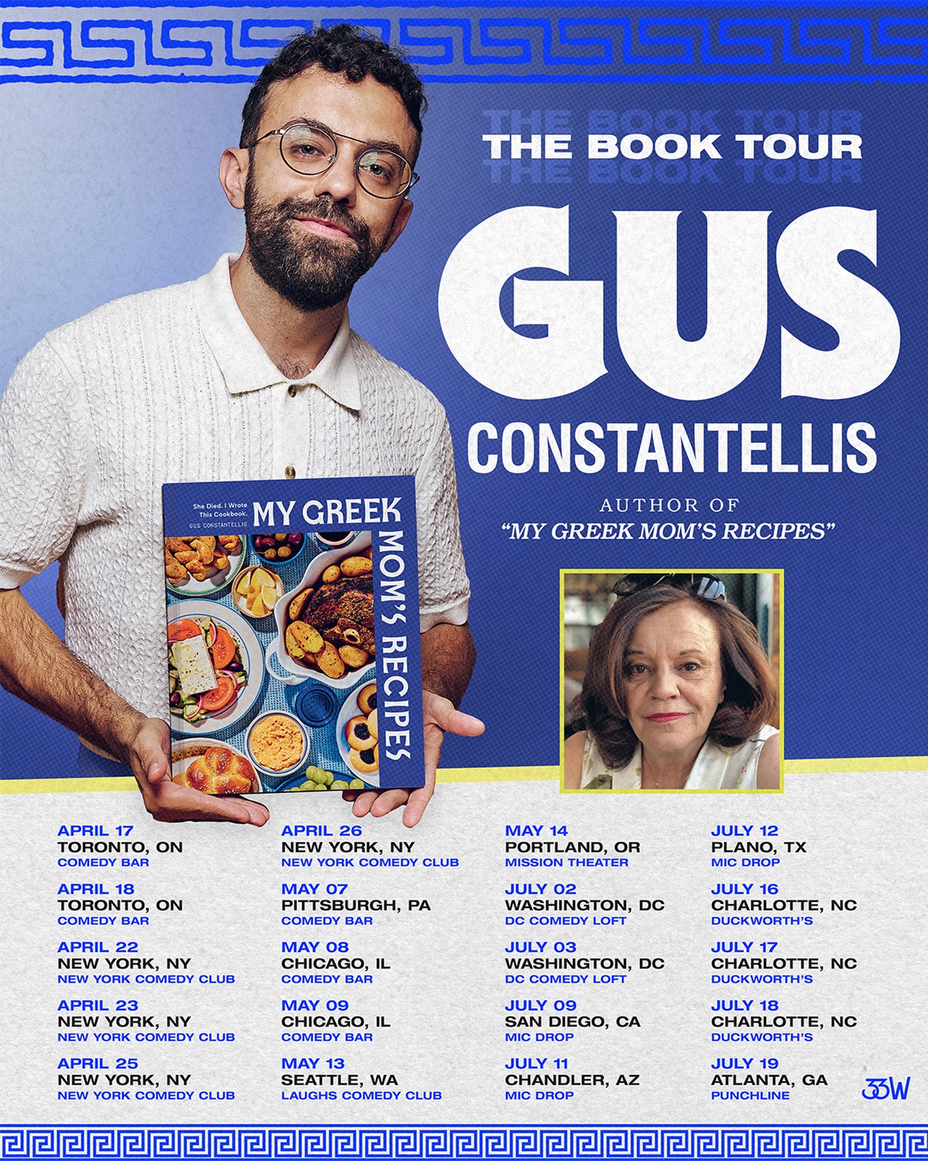 Gus Constantellis The Book Tour Poster 2026